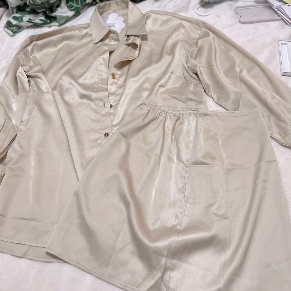 NWT Oversized button down + Skirt Set | Small - Picture 3 of 8